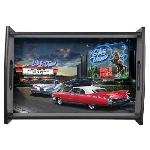 Skyview Drive In Serving Tray