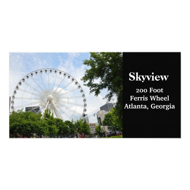 Skyview Ferris Wheel Atlanta, Georgia Card (Front)