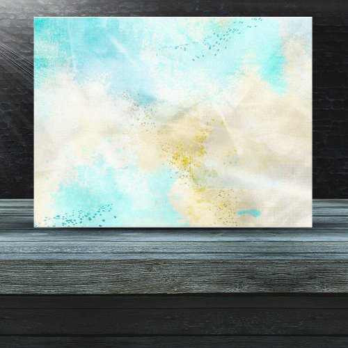 Skyview of an Island   Canvas Print