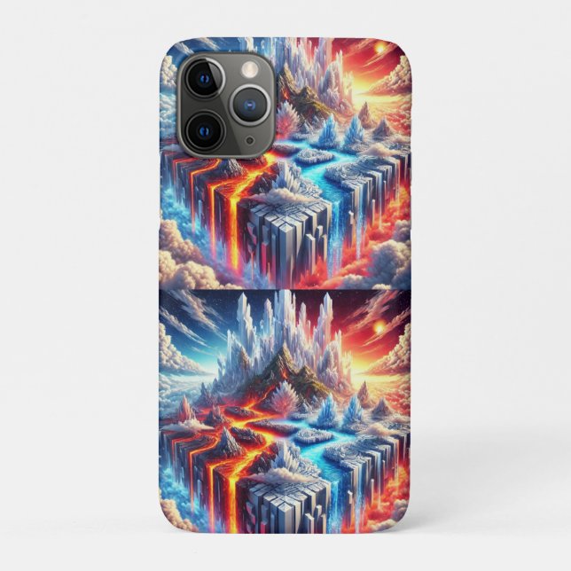 Skyward Clash: The Island of Fire and Ice Case-Mate iPhone Case (Back)