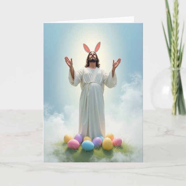 Skyward Figure Celebration Card (Front)