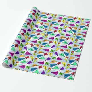 Skyward Paper Airplane Wrapping Paper