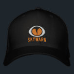 SKYWARN Hat<br><div class="desc">This is THE hat to have for SkyWarn Storm Spotters! Logo and "SKYWARN" on the front, and your choice of name, ID, ham callsign, or whatever else you want across the back.</div>