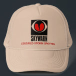skywarn large, CERTIFIED STORM SPOTTER Trucker Hat<br><div class="desc">Where this comfy hat anywhere. Show your pride as a Certified Storm Spotter.</div>