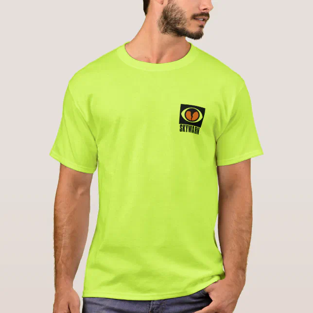 SKYWARN SAFETY GREEN TShirt Logo and Storm Spotter | Zazzle