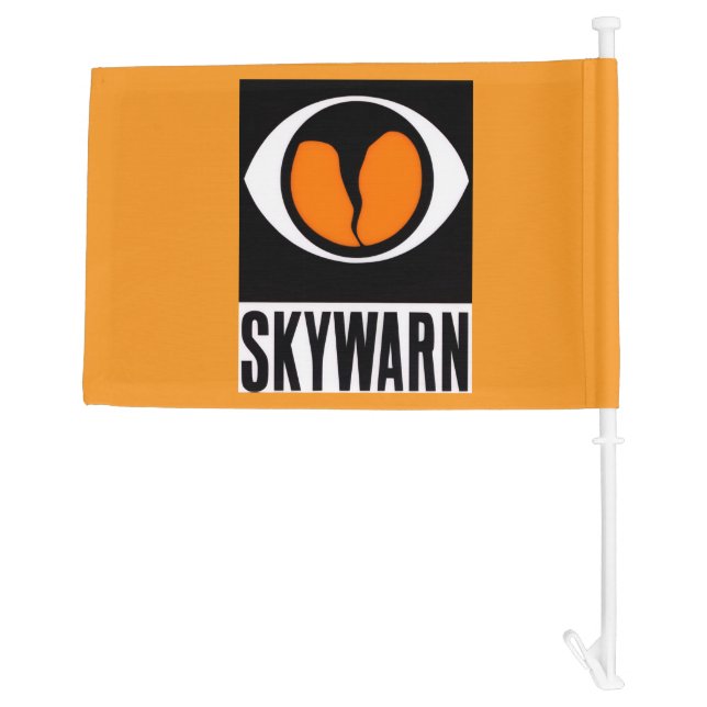SKYWARN Spotter Magnet Car Flag (Back)