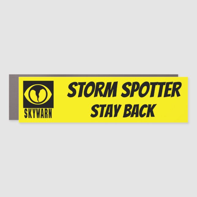 Skywarn Storm Spotter Car Magnet (Front)