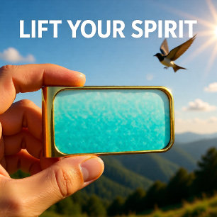 Skywashed Reverie Gold Finish Money Clip
