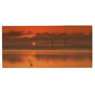 Skyway Bridge Wood USB Flash Drive