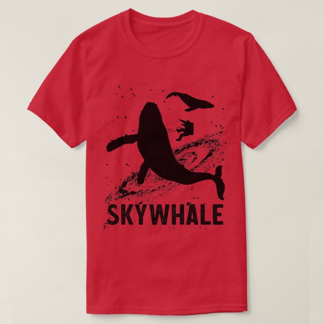 Skywhale Funny Ocean Parody T-Shirt (Design Front)