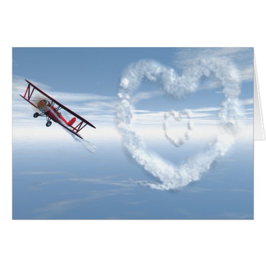 Skywriter Valentine Card