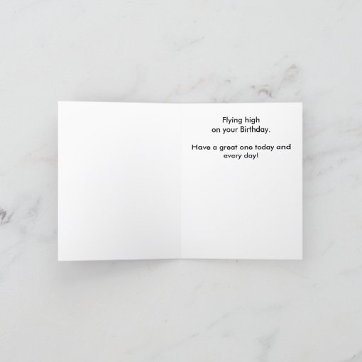 Skywriting Happy Birthday in the clouds Card Zazzle