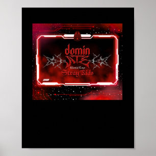 Skz Dominate Concert Theme (red Version) Sticker Poster