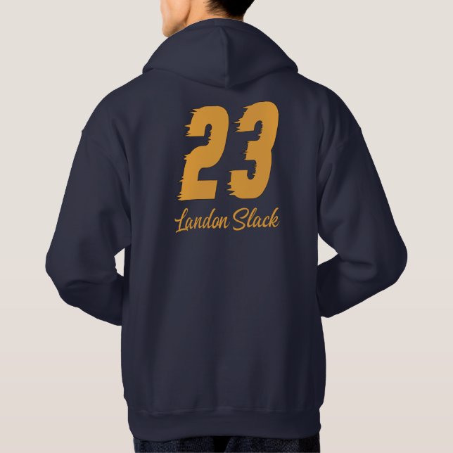SLACK RACING - MEN'S HOODIE SWEATSHIRT (Back)