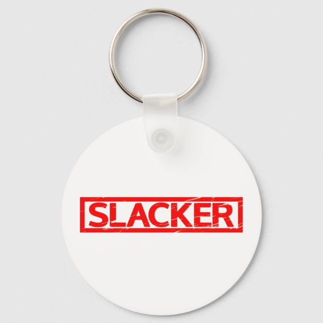 Slacker Stamp Keychain (Front)
