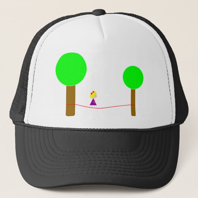 Slackline Girl Trucker Hat (Front)