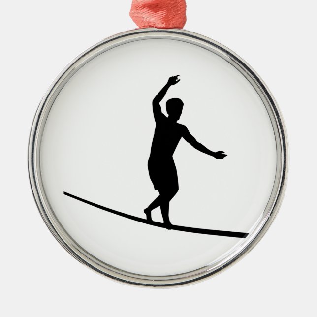 Slackline Metal Ornament (Front)