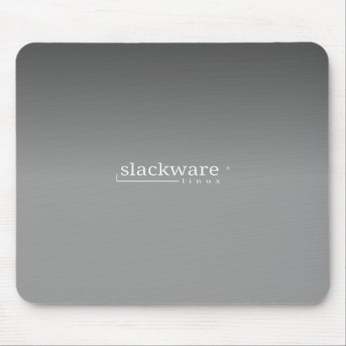 Slackware Linux Grey Mouse Pad