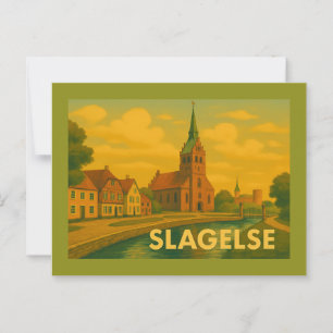 Slagelse Denmark Tower Postcard