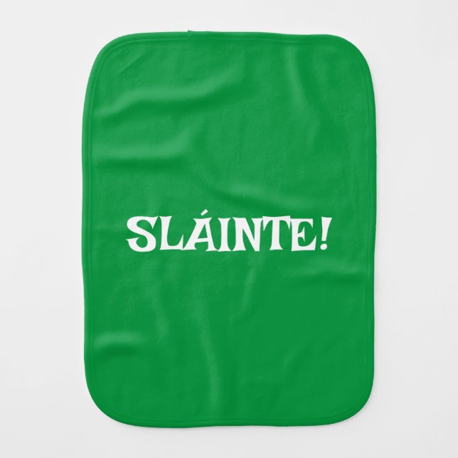 SLÁINTE burp cloth (Front)