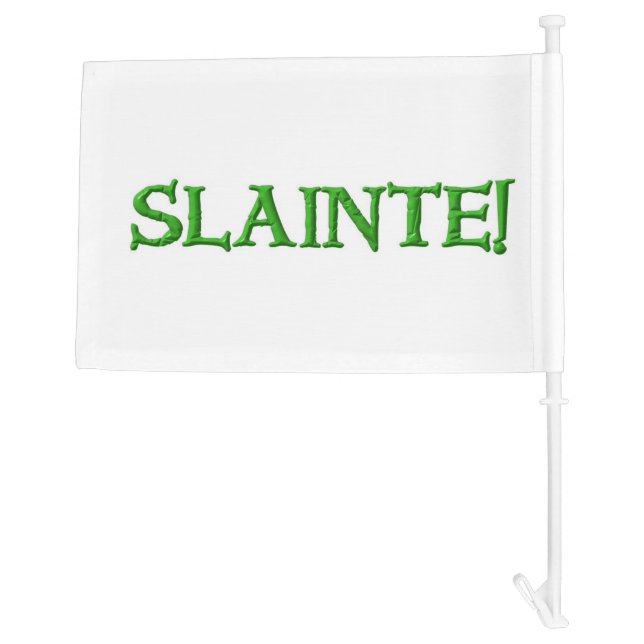 Slainte! car and boat flag (Back)