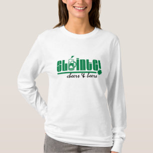 Sláinte. Cheers & Beers. St. Patrick's Day T-Shirt