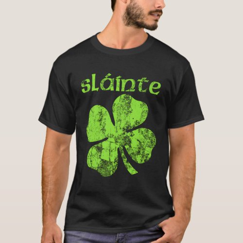 Slainte Cheers Health Fun St Patricks Day T_Shirt