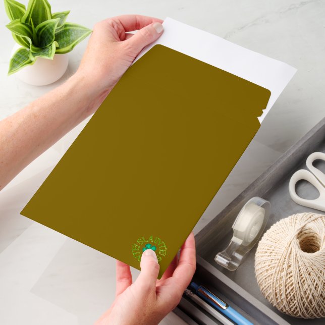 Slainte! circle brown sm shipping envelope mailers (Desk)