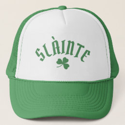 SL&#192;INTE Funny Irish St. Patrick&#39;s Day Green Clover Trucker Hat