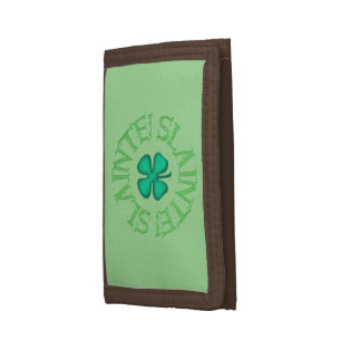 Slainte green and brown wallet