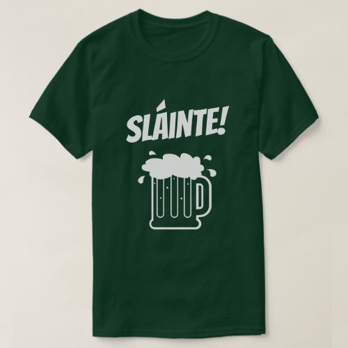 Slinte green beer jug St Patricks Day t shirt