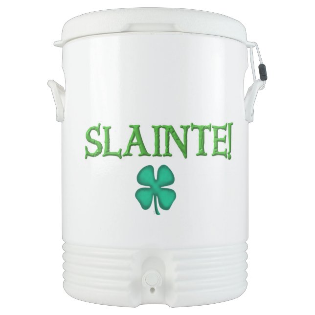 Slainte! Igloo beverage cooler 10 gal (Front)