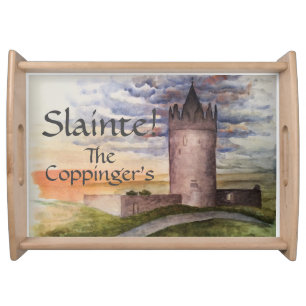 Slainte Irish Celtic Castle Serving Tray