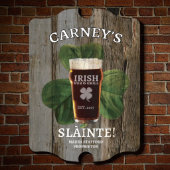 Sláinte Irish Celtic Toast Wooden Bar Sign (Front)