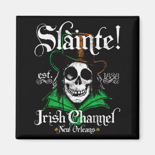 Slainte Irish Channel New Orleans St Patricks Day Magnet