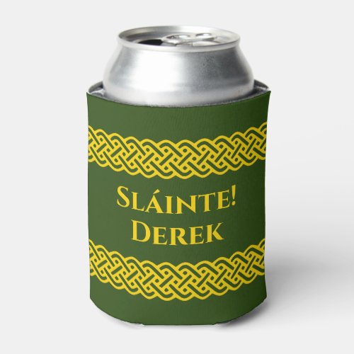 Slinte Irish Cheers Celtic Green Can Cooler