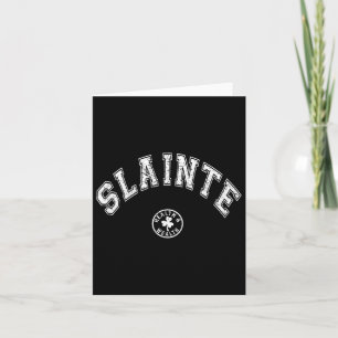 Slainte Irish Saying Drinking Toast St Patricks Da Card