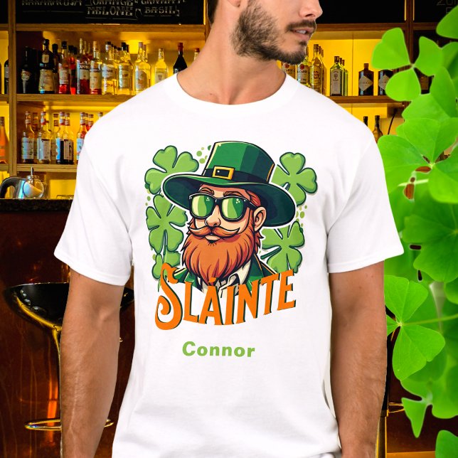 Slainte Irish Toast St Patrick's Day Personalized T-Shirt (Creator Uploaded)