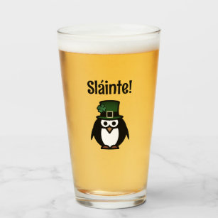Sláinte! personalized St Patrick's Day beer glass