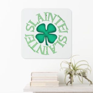 Slainte square metal sign