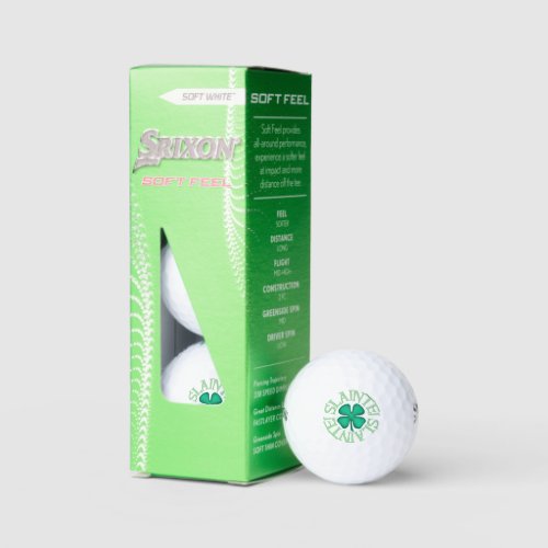 Slainte Srixon soft feel golf balls 3 pk