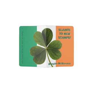 Sláinte to New Stamps! Irish Clover Flag Style Passport Holder