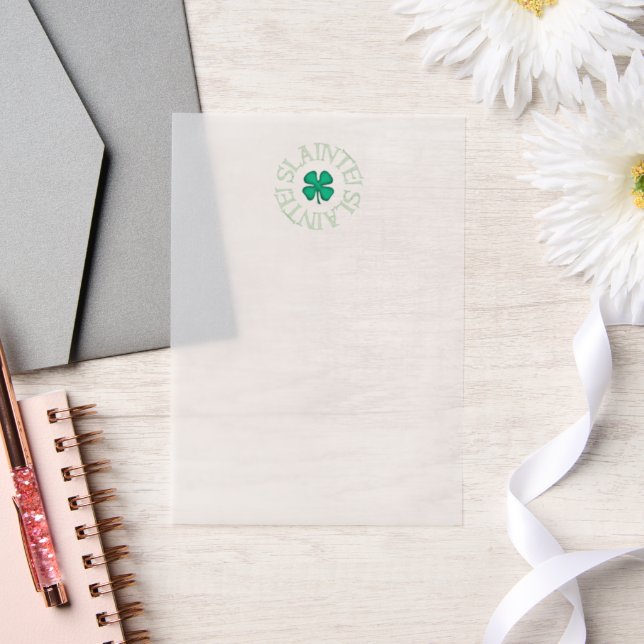 Slainte vellum papers vellum invitations (Wedding)