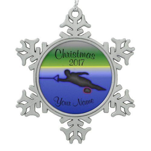 Slalom Water Ski Christmas Ornament