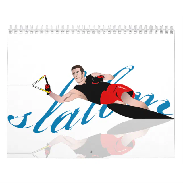 Slalom Waterski Calendar Zazzle