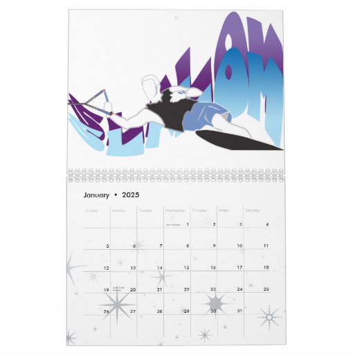 Slalom Waterski Calendar Zazzle