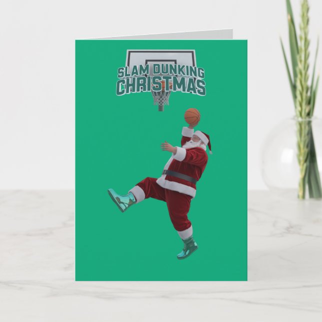 Slam Duking Santa Card (Front)