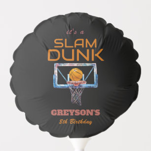 Slam Dunk Basketball Any Age Birthday Balloon