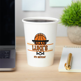 Slam Dunk Basketball Birthday Paper Cup