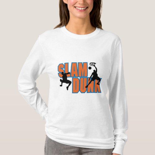 slam dunk basketball design T_Shirt
